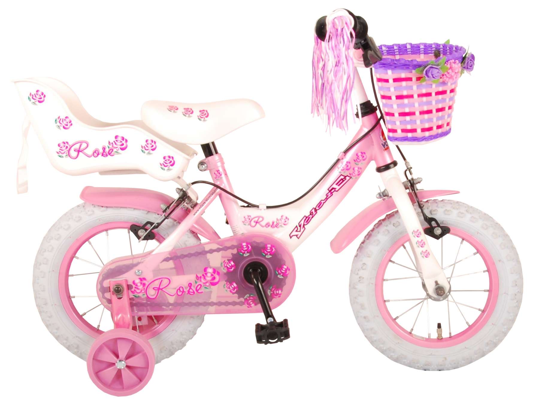 fiets beton Publicatie Meisjesfiets 12 inch :: Volare Rose Kinderfiets - Meisjes - 12 inch - Roze  - Twee handremmen - Het grootste aanbod goedkope kinderfietsen |  Kinderfietsenoutlet.nl